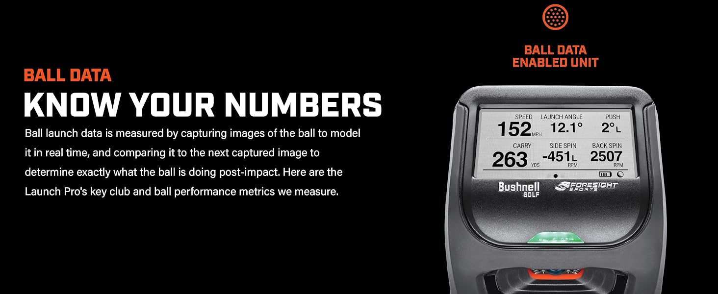 Bushnell Golf Launch Pro Ball Data