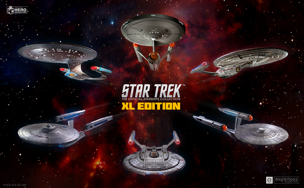 star trek, star trek collection, star trek starships, eaglemoss, eaglemoss hero collector