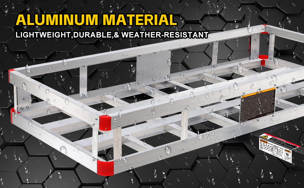 MaxxHaul 70108 Aluminum Cargo Carrier Weather-resistant
