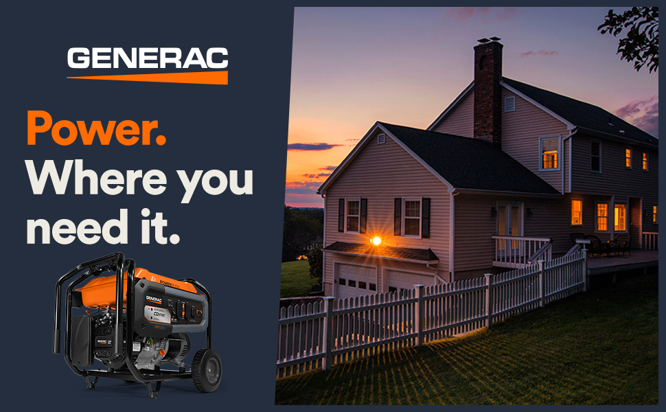 Portable gas generator, gas powered generator, small gas generator, quiet gas generator