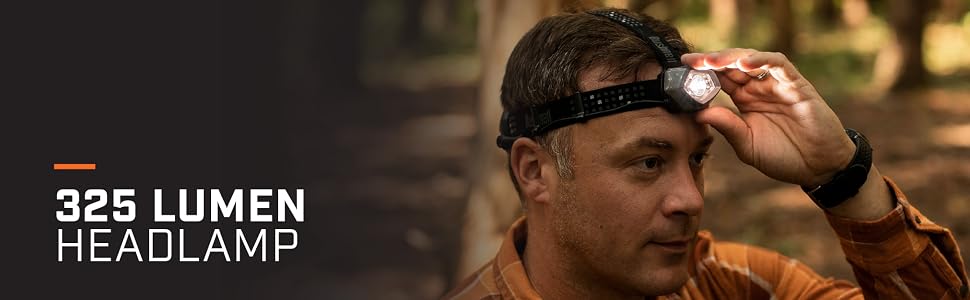 325 lumen headlamp blood tracking headlamp hunting light bright hunting tracker headband light
