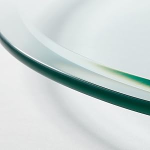 Glass Table Top Tabletop Polished Bevel Beveled Acrylic