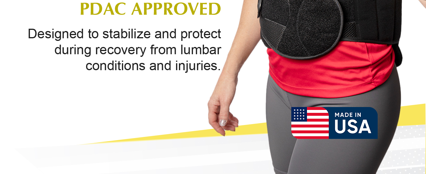 lightweight orthosis customizable technology mesh design -day comfort fsa hsa eligible spine injury