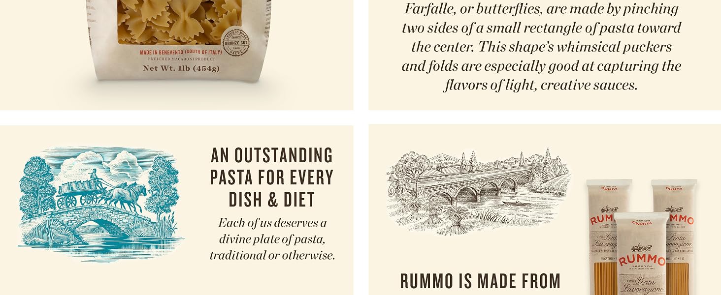 penne orecchiette cavatappi elbow macaroni noodles ziti shells bowties paccheri farfalline roa