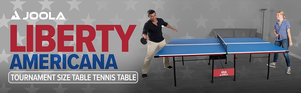 JOOLA Liberty Americana tournament size indoor table tennis table