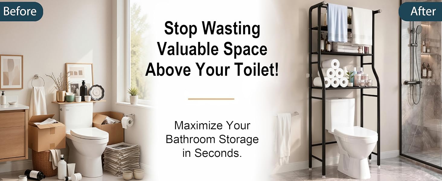 UDEAR 3-Tier Over The Toilet Rack,