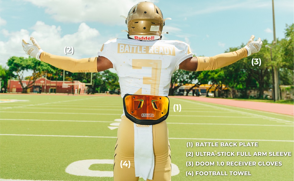 Battle Sports football back plate