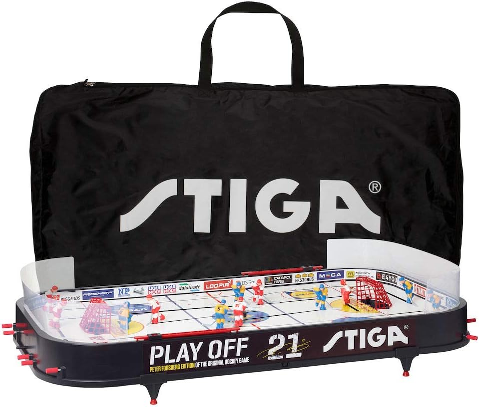 Stiga Tabletop Ice Hockey Game Play Off 21 Sweden-Canada,Black/White,96 x 50 cm