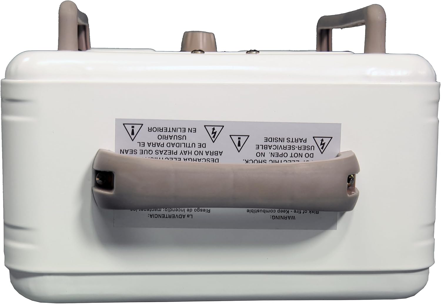 Comfort Glow EUH341 Milkhouse Style Electric Heater 5,200 Btu, White, Length: 7in, Width: 10.25in, Height: 15.5in | Milkhouse Heater, Thermostat, Heat up to 250 sq ft, 2 Heat Setting, AntiFreeze Setting, 1500W, Tip Over & Overheat Shut Off