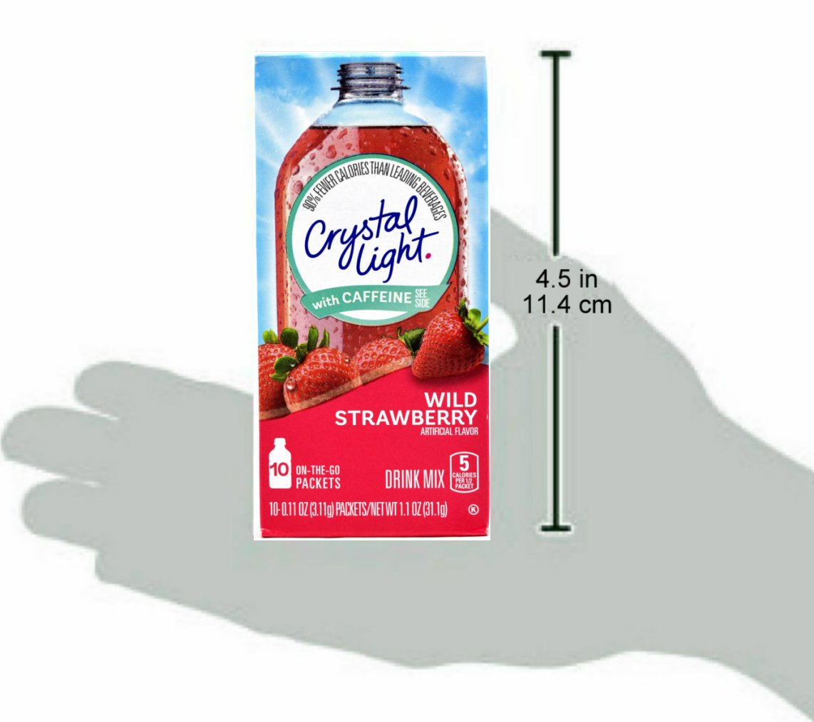 Crystal Light Powdered Drink Mix, 120 On-the-Go Pkts, Wild Strawberry