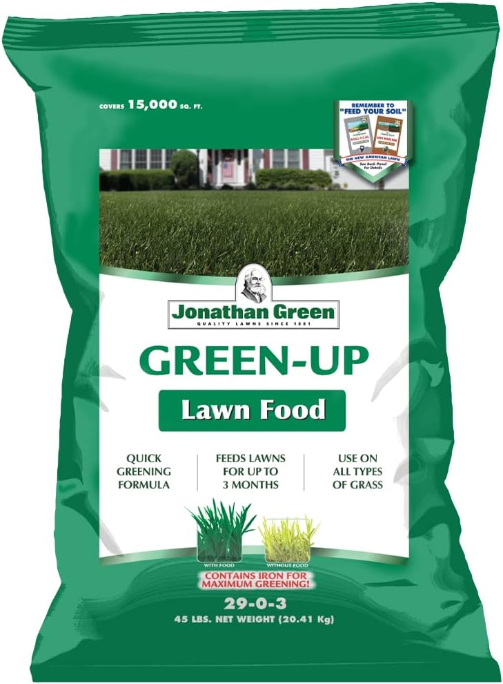 Jonathan Green (11988) Green-Up Lawn Food - 29-0-3 Grass Fertilizer (5,000 Sq. Ft.)