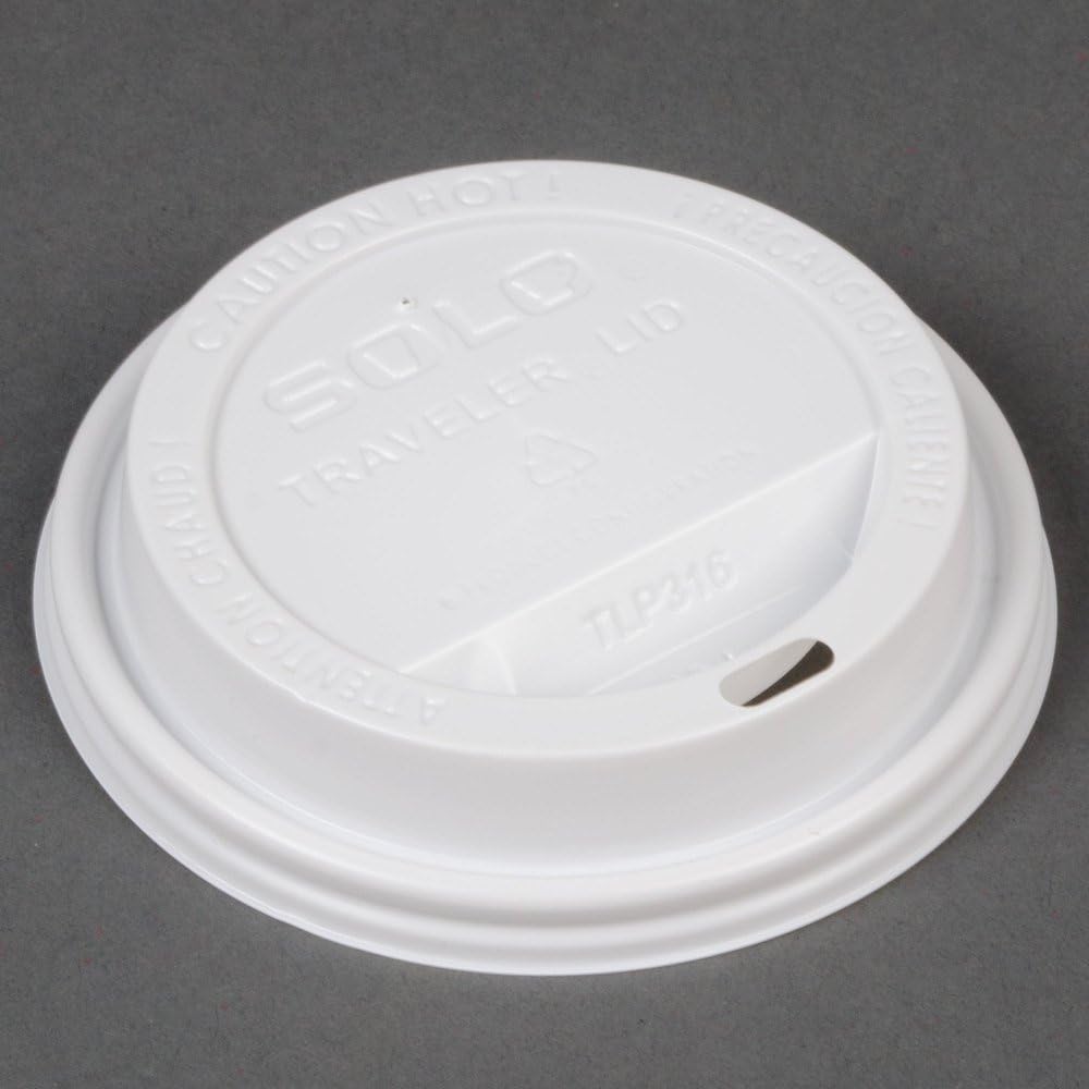 Solo 896404 Solo Traveler Lids White 100/Pack (TLP316-0007)