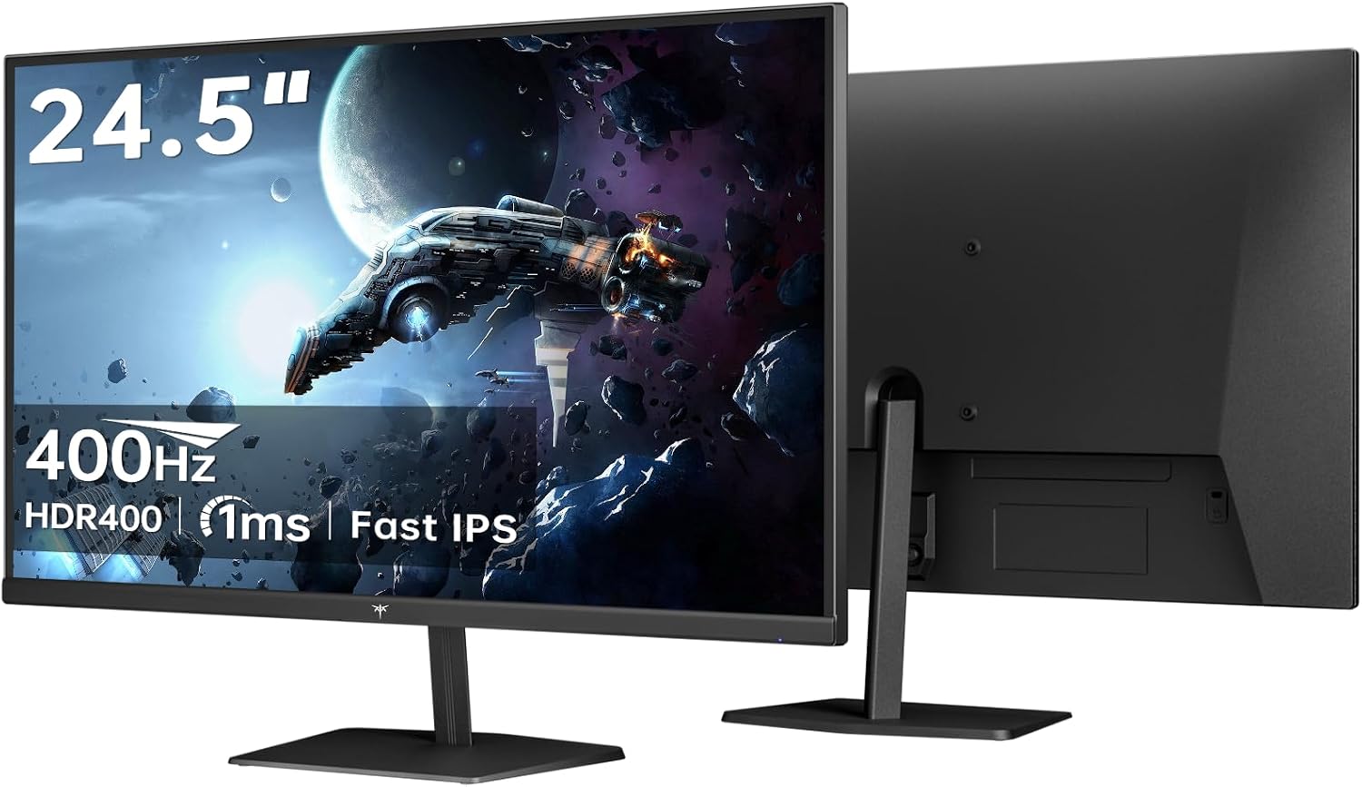 KTC 24.5 Inch Gaming Monitor, 180Hz OC 200Hz Monitor FHD, Fast IPS, H25T7 | 1080P Monitors 1ms, 128% sRGB HDR10, Adaptive Sync, HDMI DP, VESA Tilt Adjustable for Xbox PS5 Switch, HDMI Cable Inc.