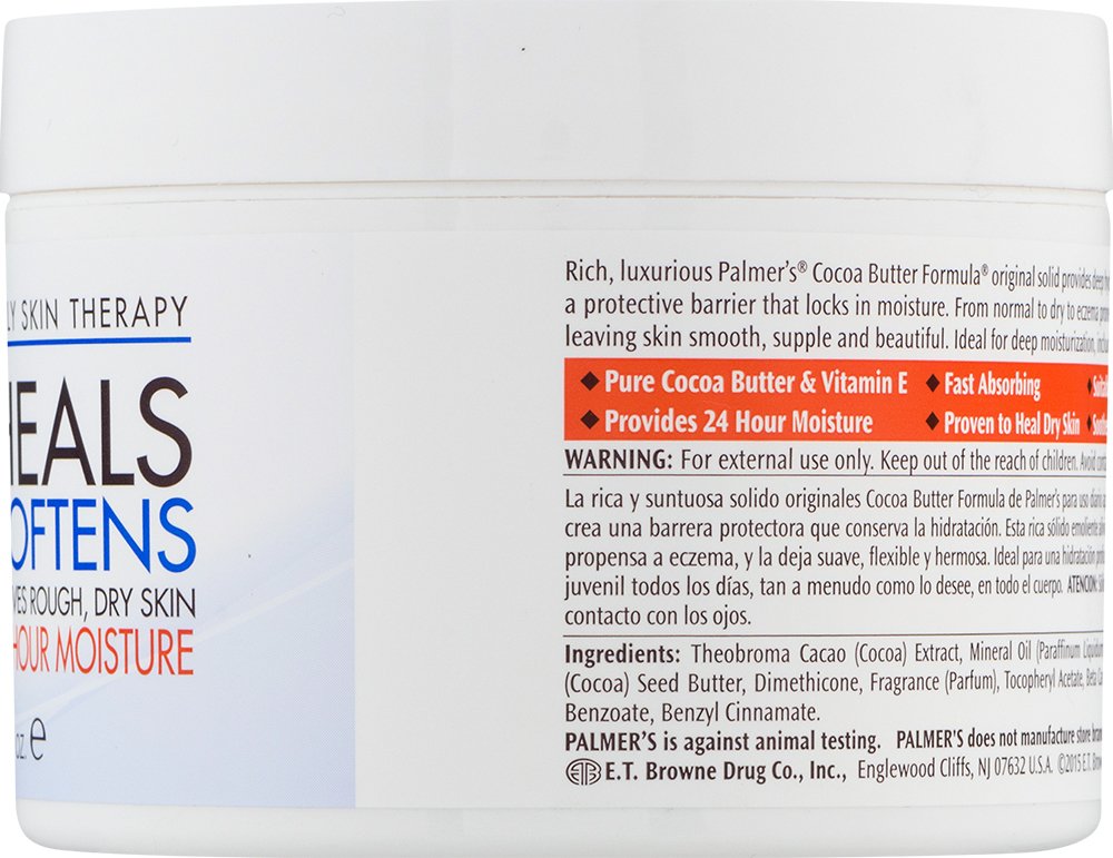 Palmer's Solid Body Lotion, Cocoa Butter Formula with Vitamin E (7.25 Oz) | Body Moisturizer with Vitamin E for Extremely Dry Skin, Softens and Soothes, Helps Smooth Marks, Tone Skin, 48 Hour Moisture