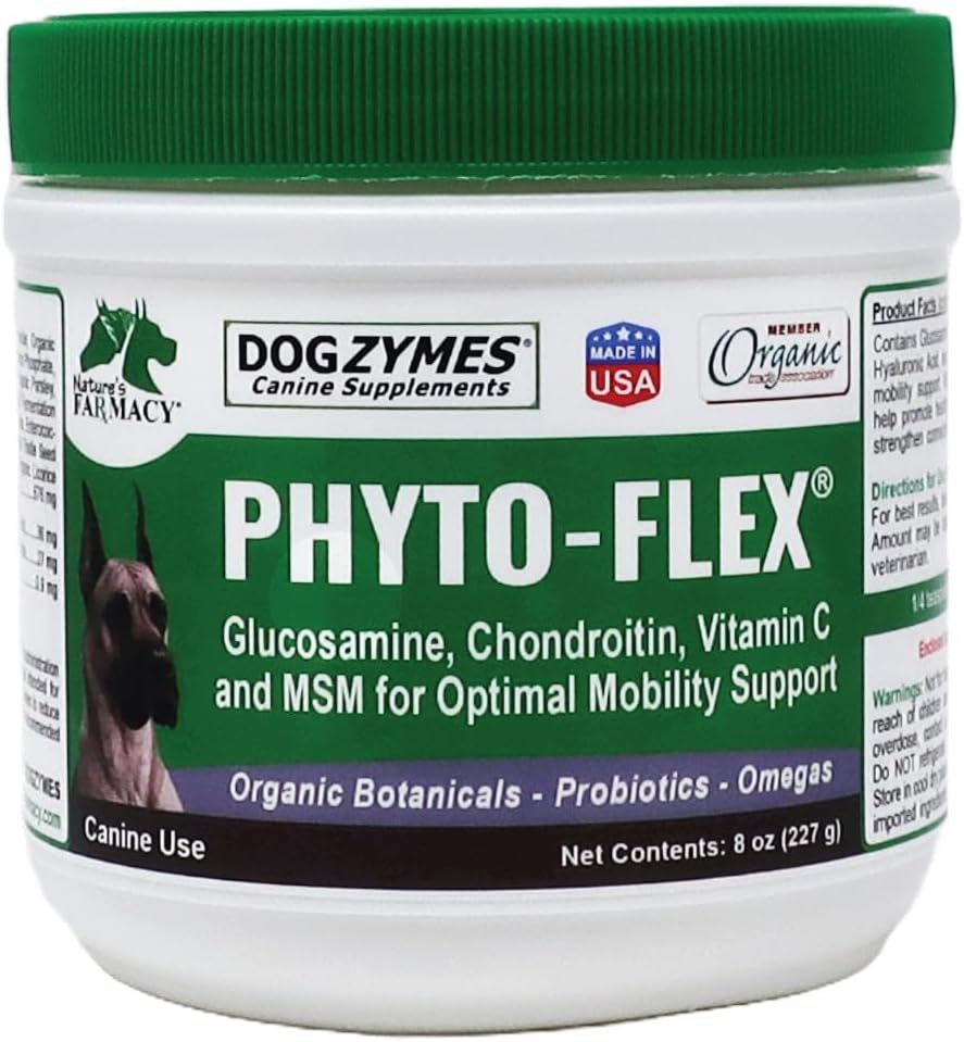 Dogzymes Phyto Flex - Glucosamine, Chondroitin, MSM and Hyaluronic Acid… (2 Pound)