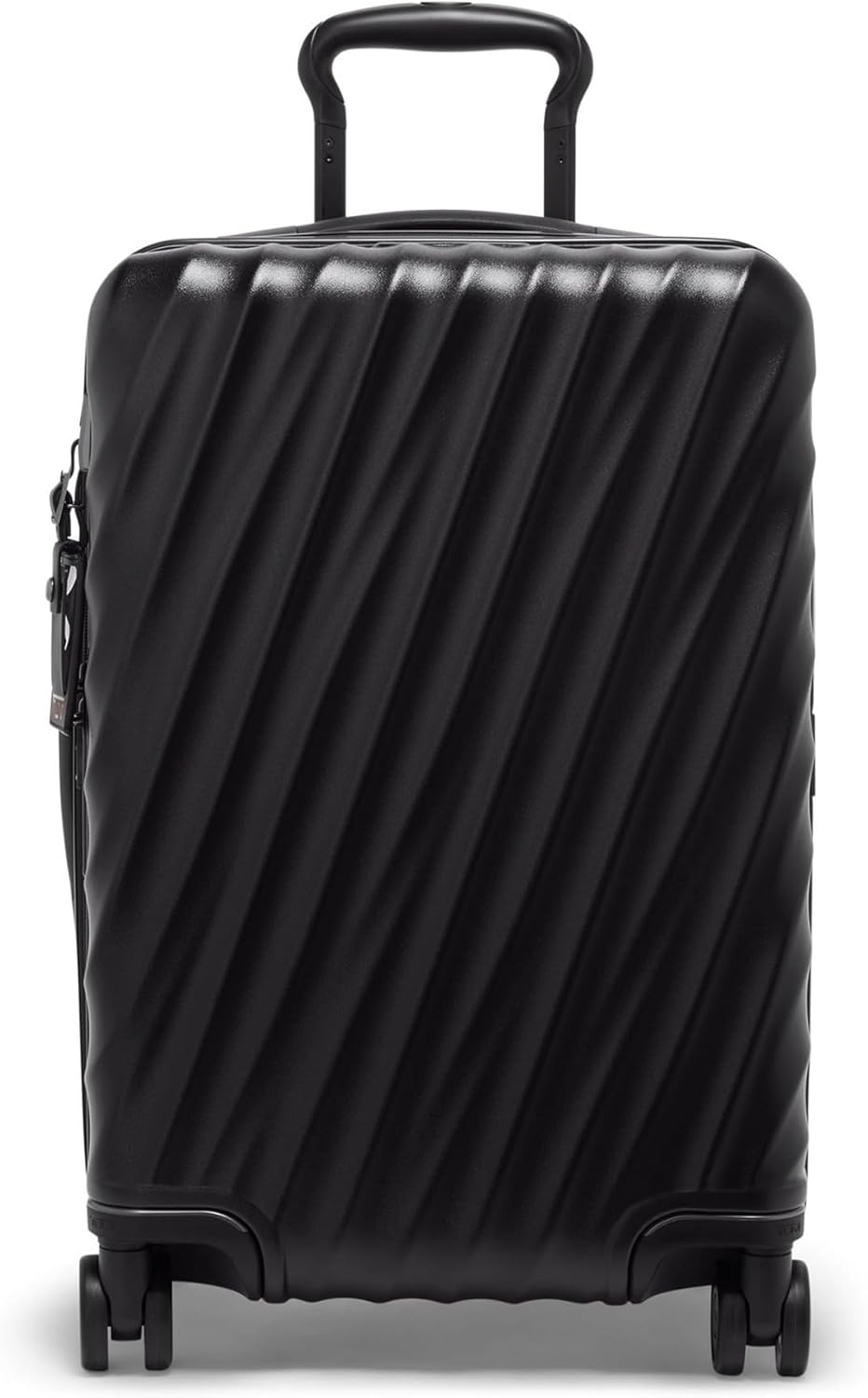 TUMI - 19 Degree Expandable Carry-On - 4-Wheeled Hard Shell Suitcase - 21.8" X 14.0" X 9.0" - Matte Black Texture