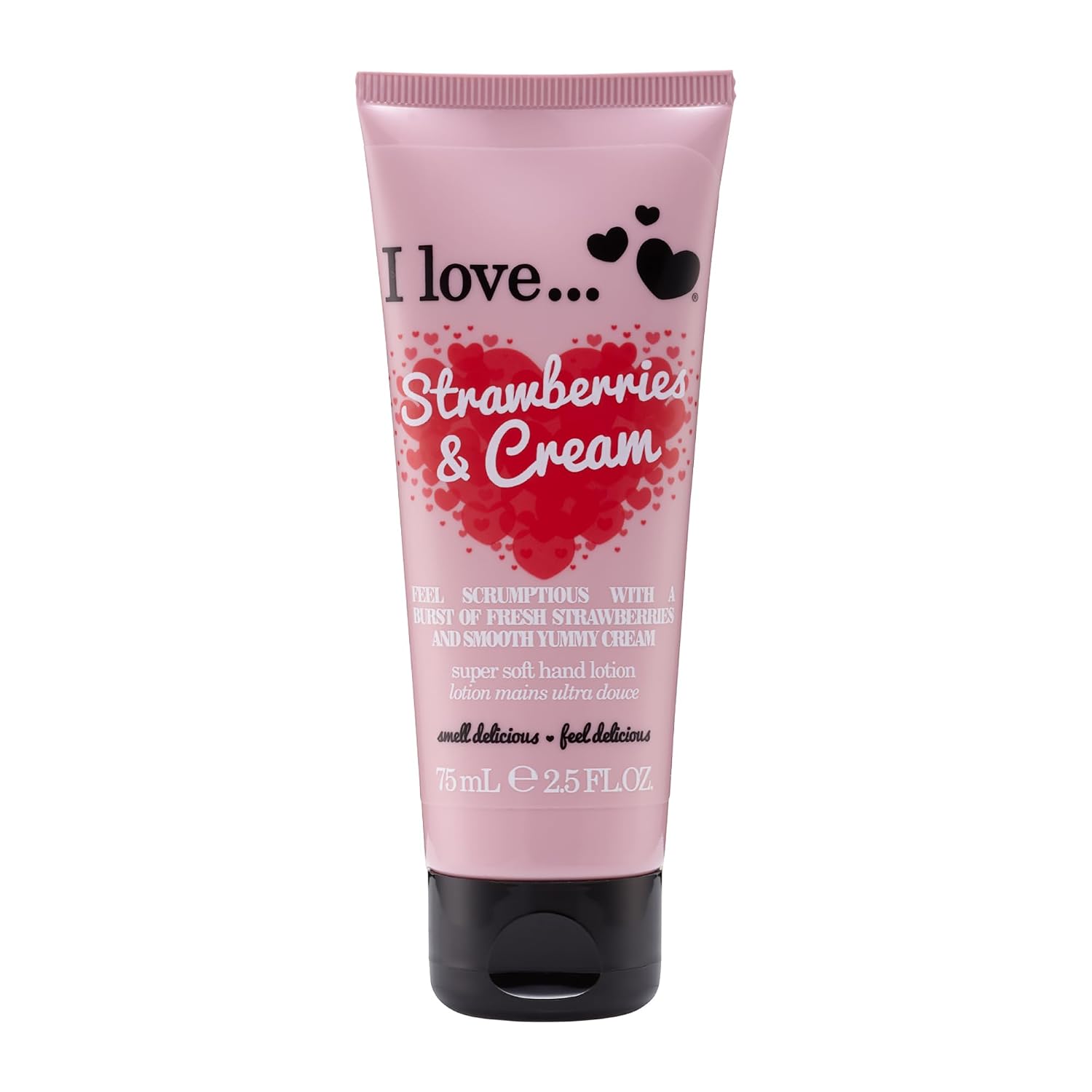 I Love Raspberry and BlackBerry Super Soft Hand Lotion - Hand Lotion for Dry Skin - Sweet Fragrance with Fruit Extracts - Organic Hand Cream - 2.5 oz