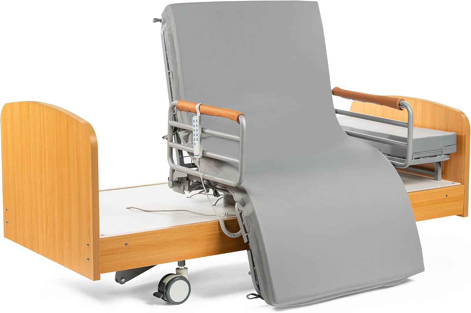 Real Relax Rotating Multi Functional Electric Premium Hospital Bed, Rotates 90° from a Flat (Lying) Position to an Upright Seated Position