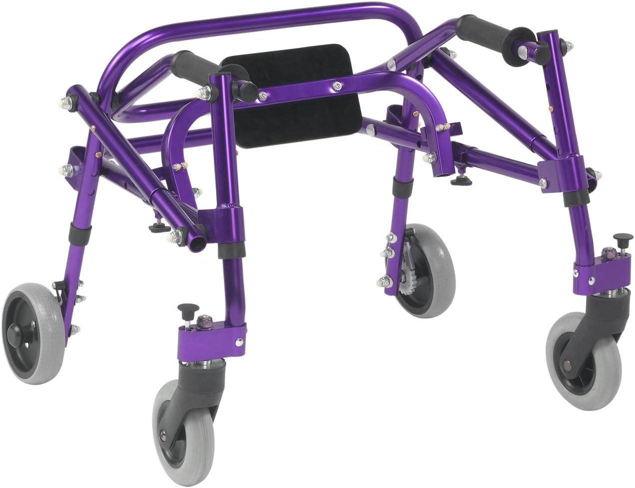 Inspired by Drive Nimbo 2G Posterior Walker with Seat, Wizard Purple, Small | Lightweight Posterior Walker with Padded Seat Lets Users Rest and Move Safely with Adjustable, Sturdy Support