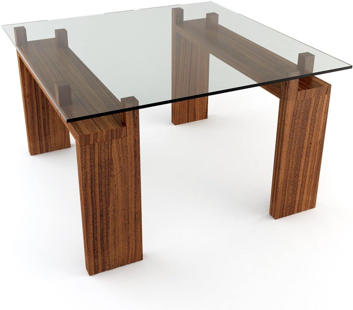 Clear Tempered Glass Table Top 22 Inch Square Flat Polished Edge with 1/4 Inch Thickness for Dining, Coffee or Side Tables by Fab Glass and Mirror