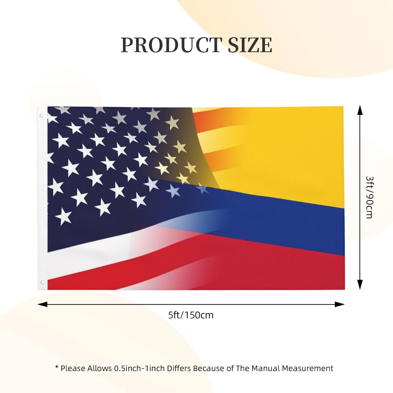 Nicaragua Nicaraguan And American Flag America USA 3x5 Ft Patriotic Banner Outdoor Indoor Decoration National Flags for Garden Car Yard Outside Decor