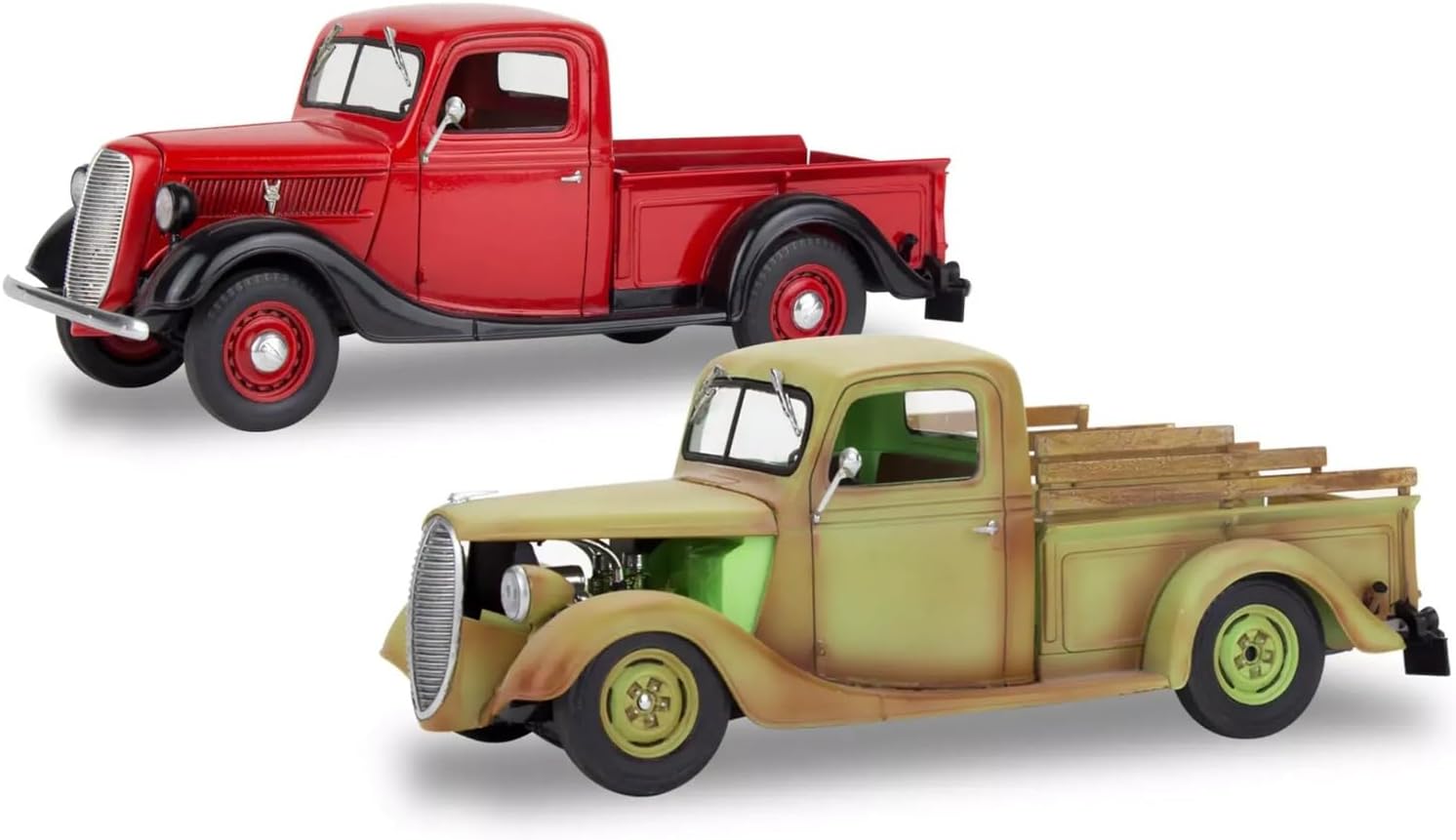 Revell 85-4516 1937 Ford Pickup Truck 2N1 w/Surf Board Model Car Kit 1:25 Scale 162-Piece Skill Level 4 Plastic Model Building Kit