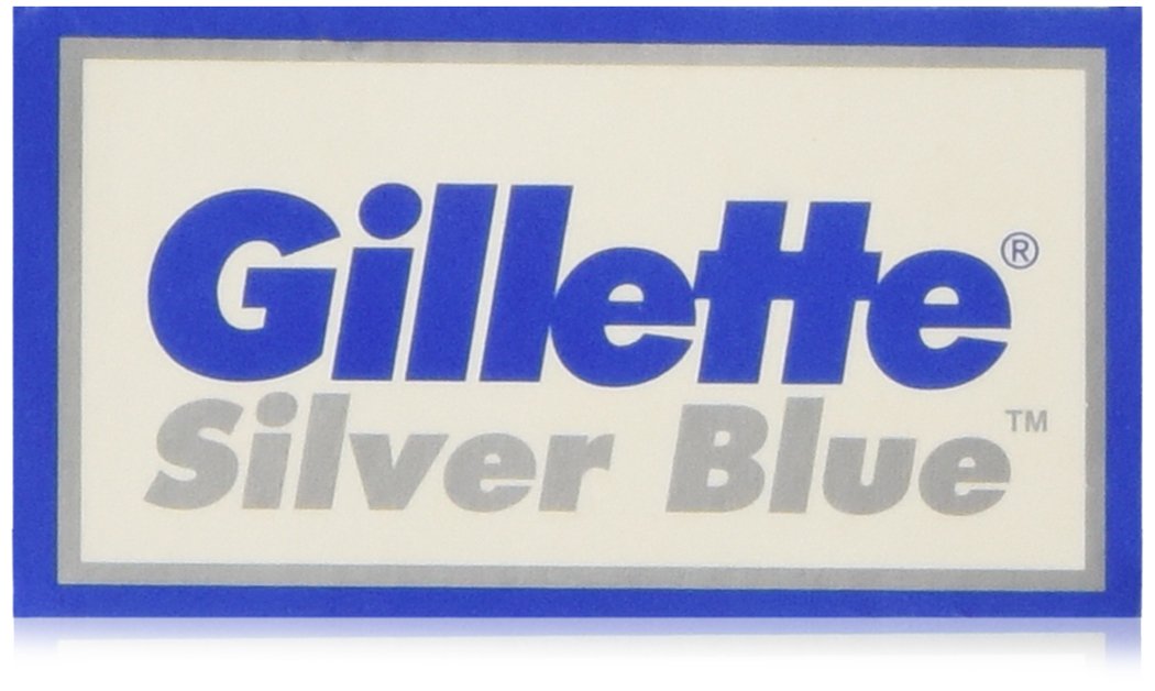 25 Silver Blue Double Edge Razor Blades Made in Russia by 7 O'clock