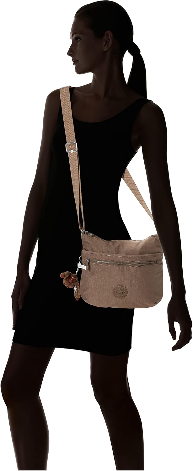 Kipling Womens Arto Crossbody Bag, Black Noir, 11.25 L X 10.25 H X 1.5 D US