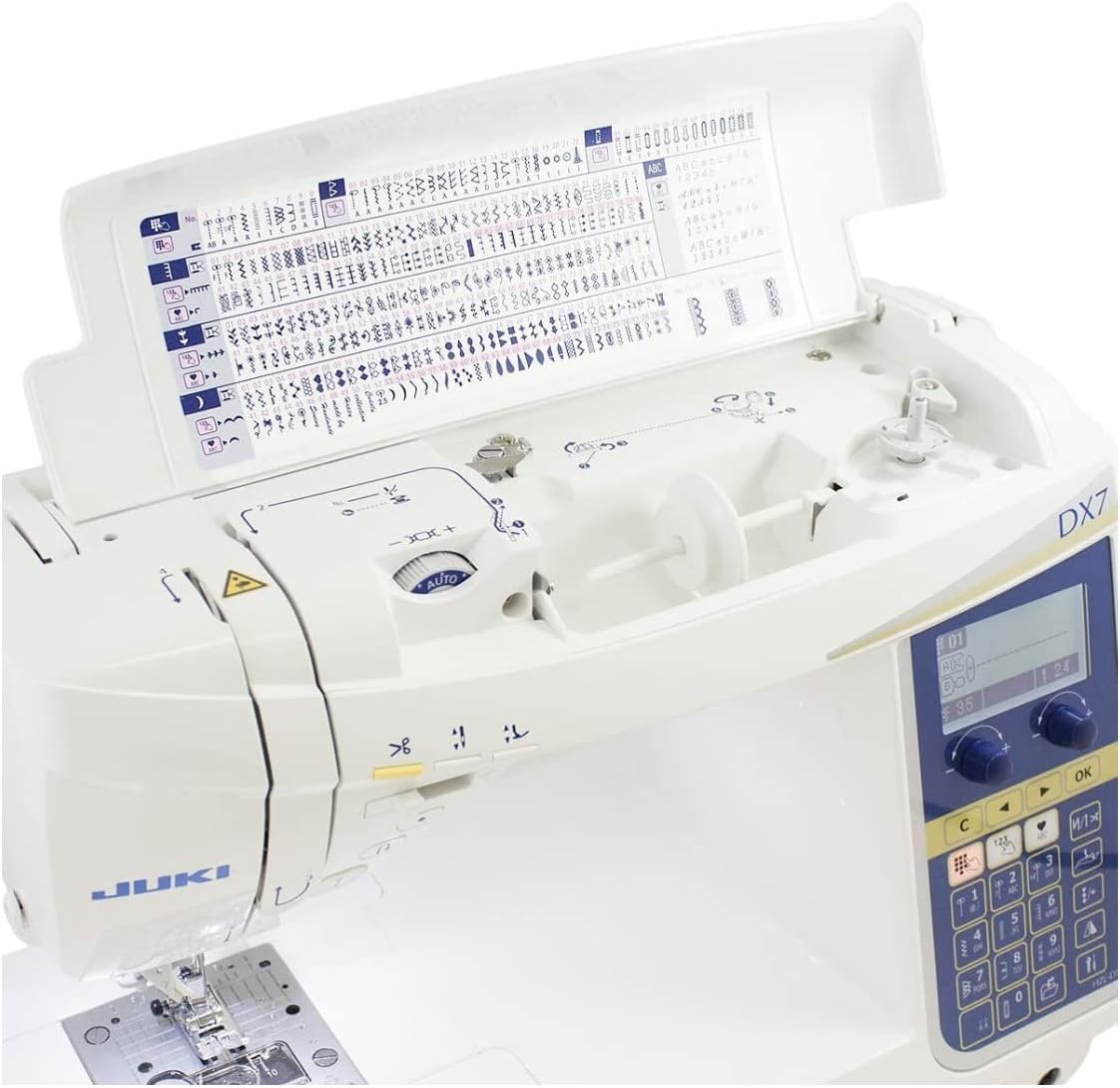 Juki HZL-DX7 Sewing Machine | 287 Stitch Patterns, 4 Fonts