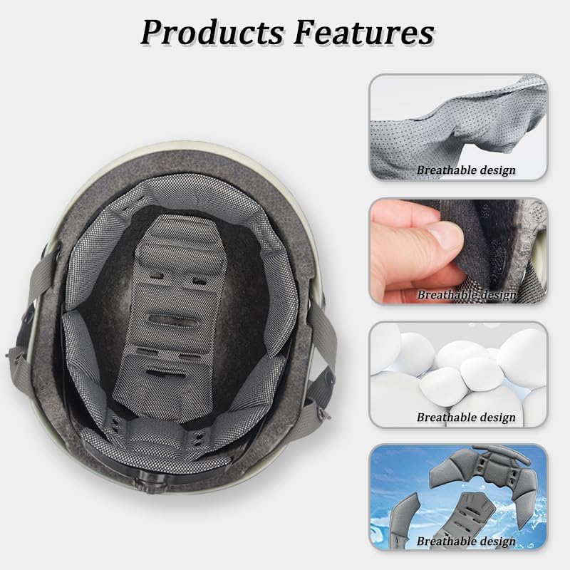 Helmet Pads for HJC CS-R3, Motorcycle Helmet Inner Padding Foam Pads Kit, Helmet Inserts Protective Mat, Comfortable Breathable Washable Cushion Mat