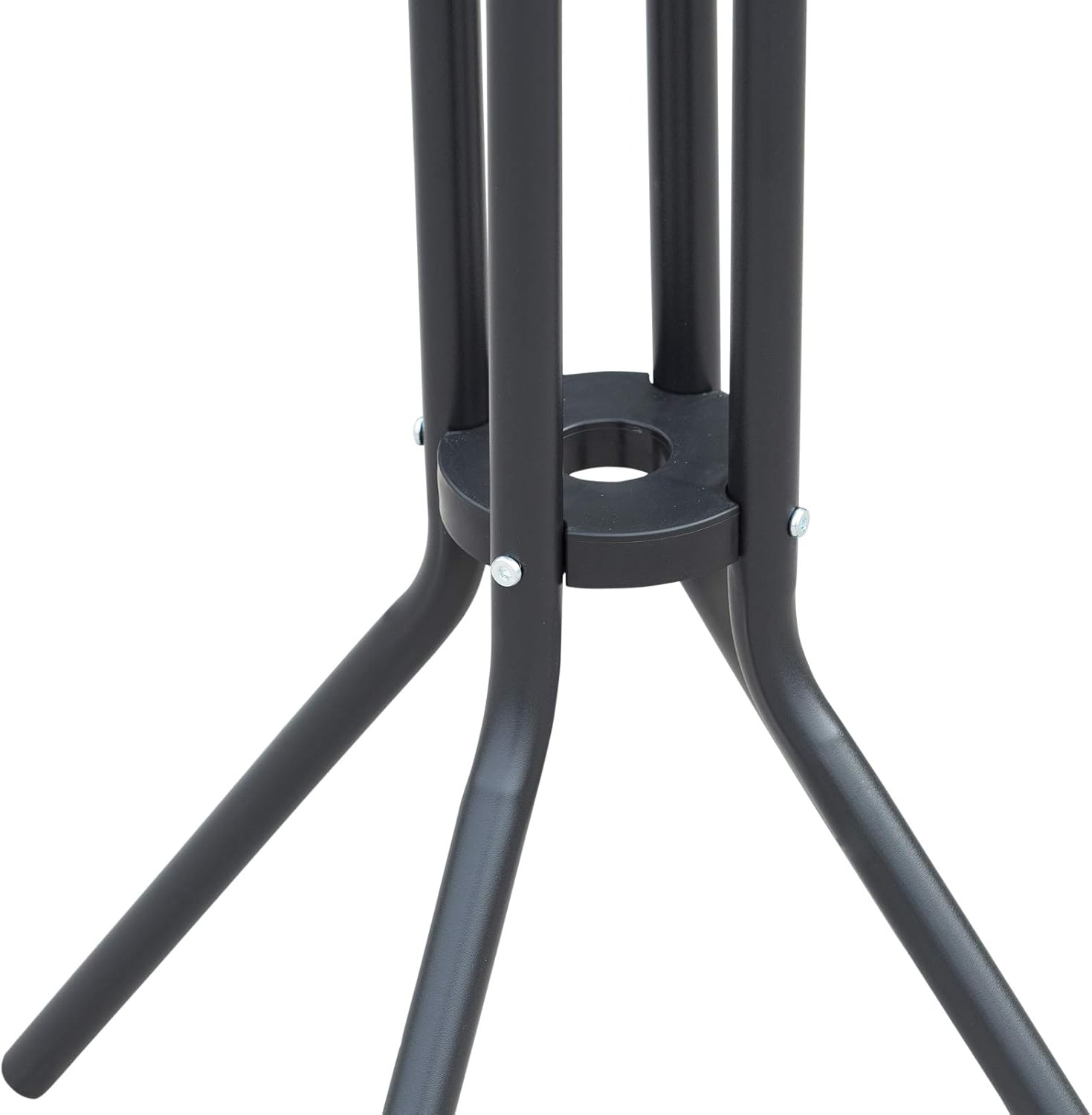 Outsunny 3 Piece Bar Height Outdoor Bistro Set for 2, Round, Tan | Patio Pub Table, 2 Chairs, Comfortable Design, Strong Build