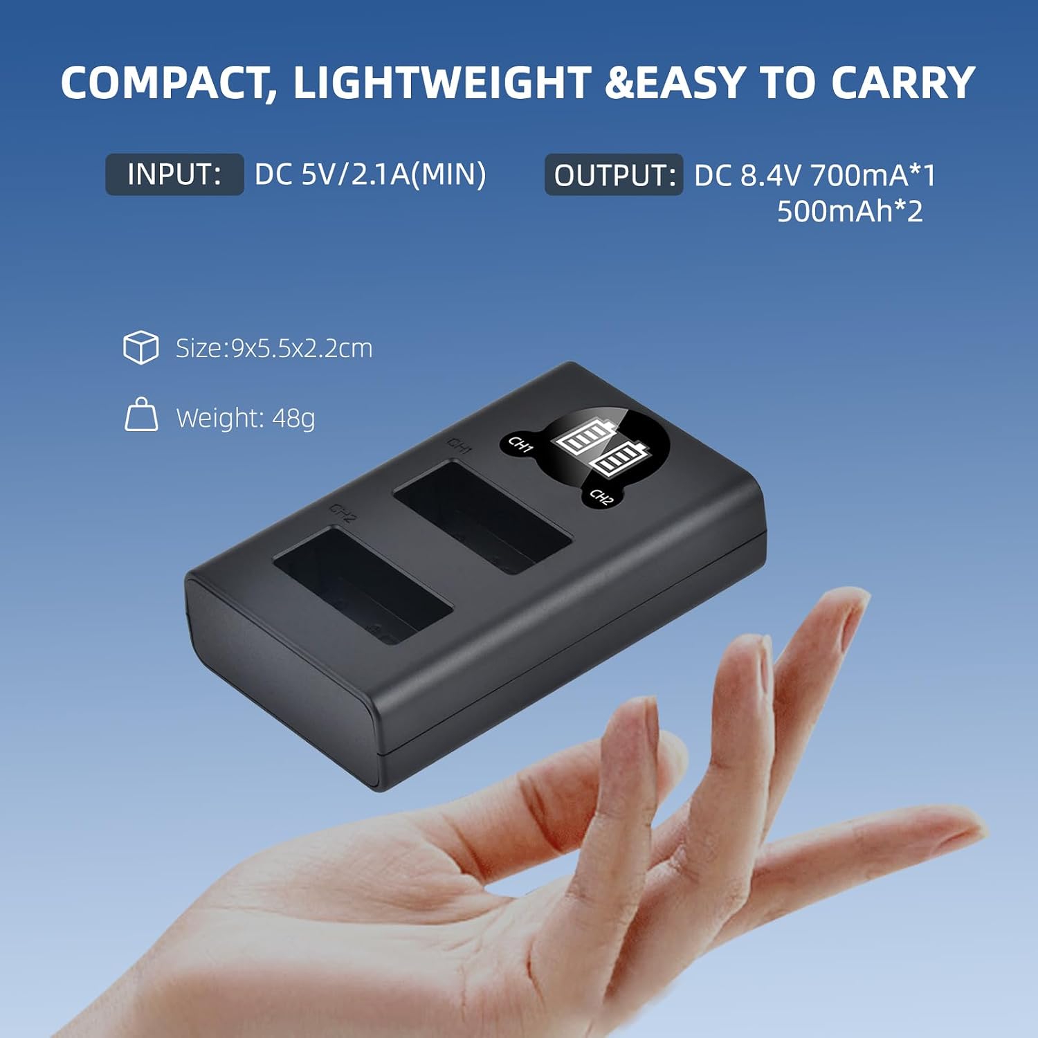 Batmax 2Packs LP-E17 Battery + LED Charger for Canon EOS Rebel SL2 SL3 T6i T6s T7i, EOS M5 M3 M6, M6 mark2