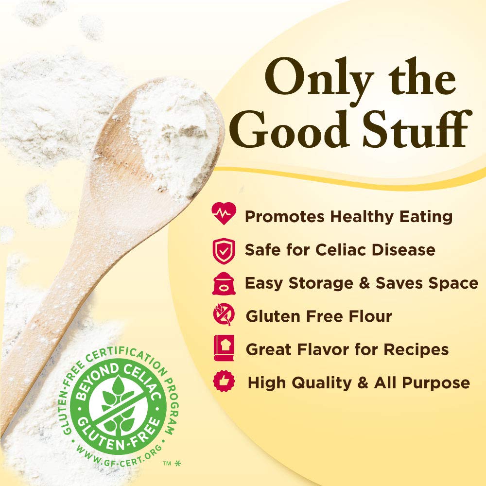 Gluten Free Mama’s: Almond Blend Flour - Gluten Free Flour - - Non-Gritty Texture - Great Flavor for Recipes - Certified Gluten Free Ingredients