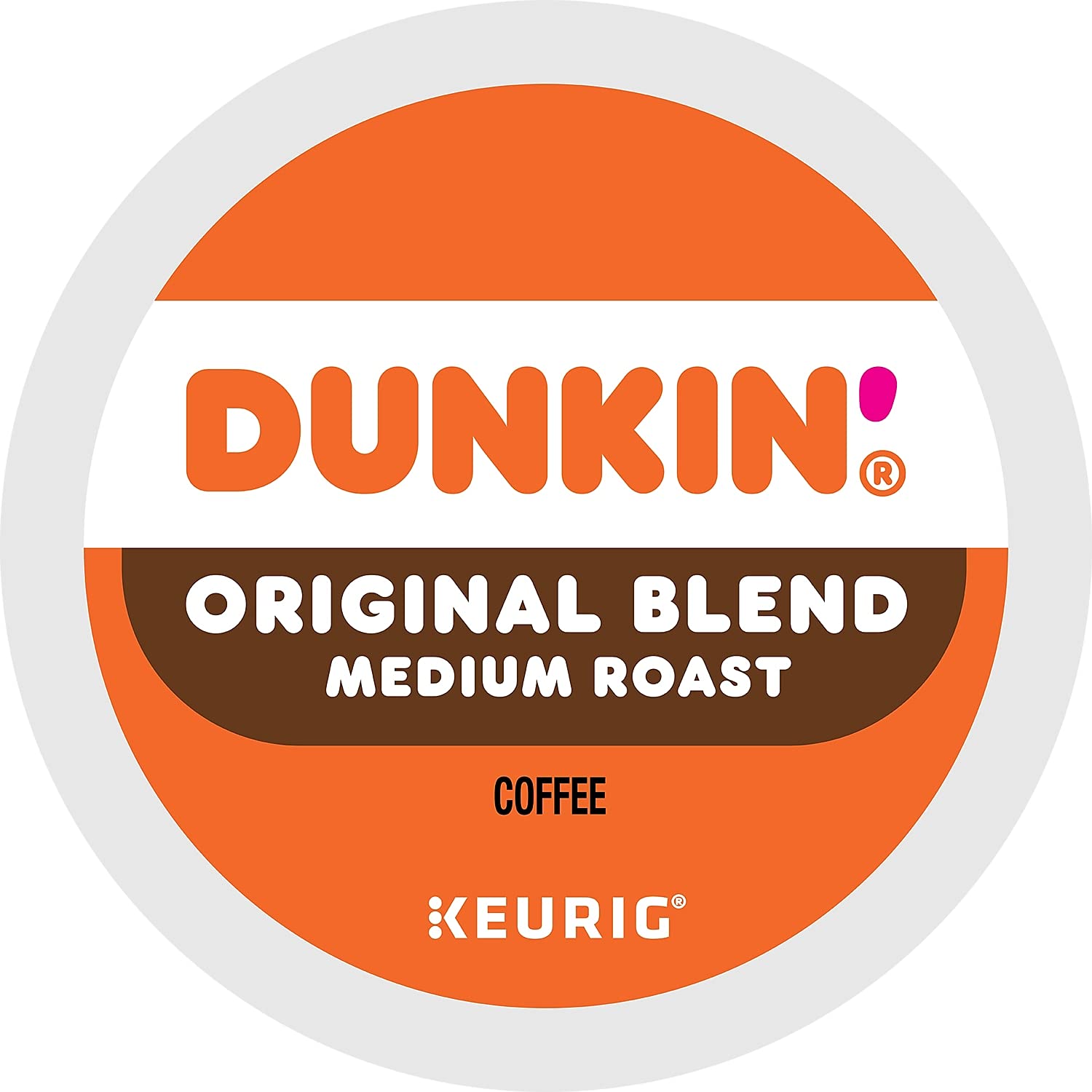 Dunkin' Donuts 2091512 Original Blend Coffee K-Cup Pods Medium Roast 44/Box (006933)