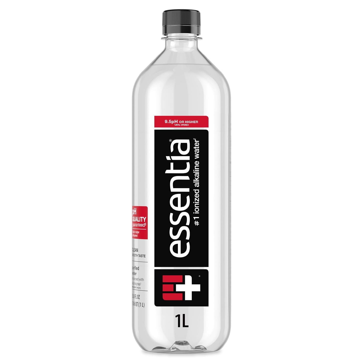 Essentia Water LLC, Ionized Alkaline Bottled Water; 99.9% Pure, Infused with Electrolytes, 9.5 pH or Higher a Clean, Smooth Taste, 20 Fl Oz (Pack of 24)