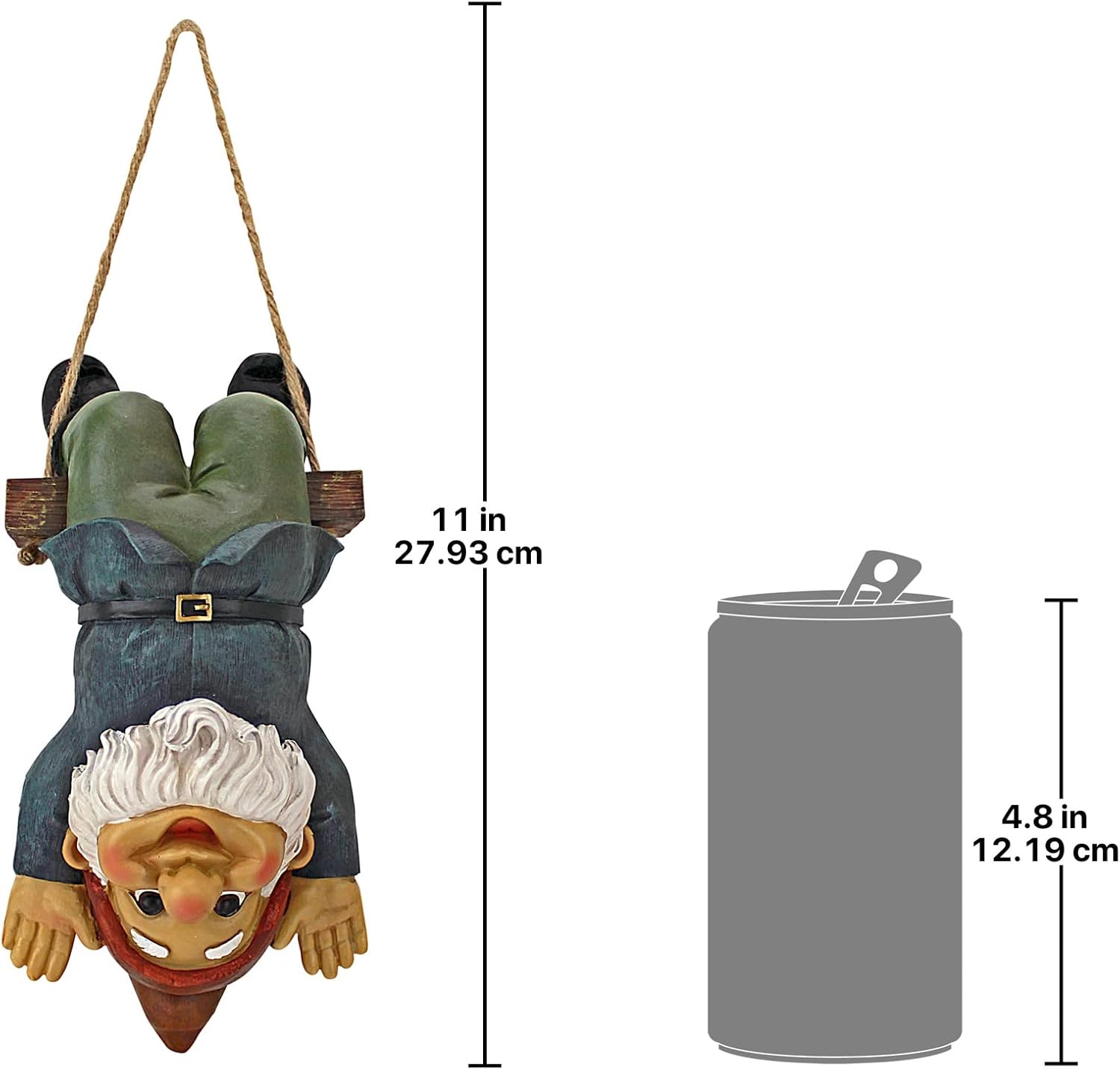 Design Toscano Alfie the Acrobat: Swinging Gnome Statue