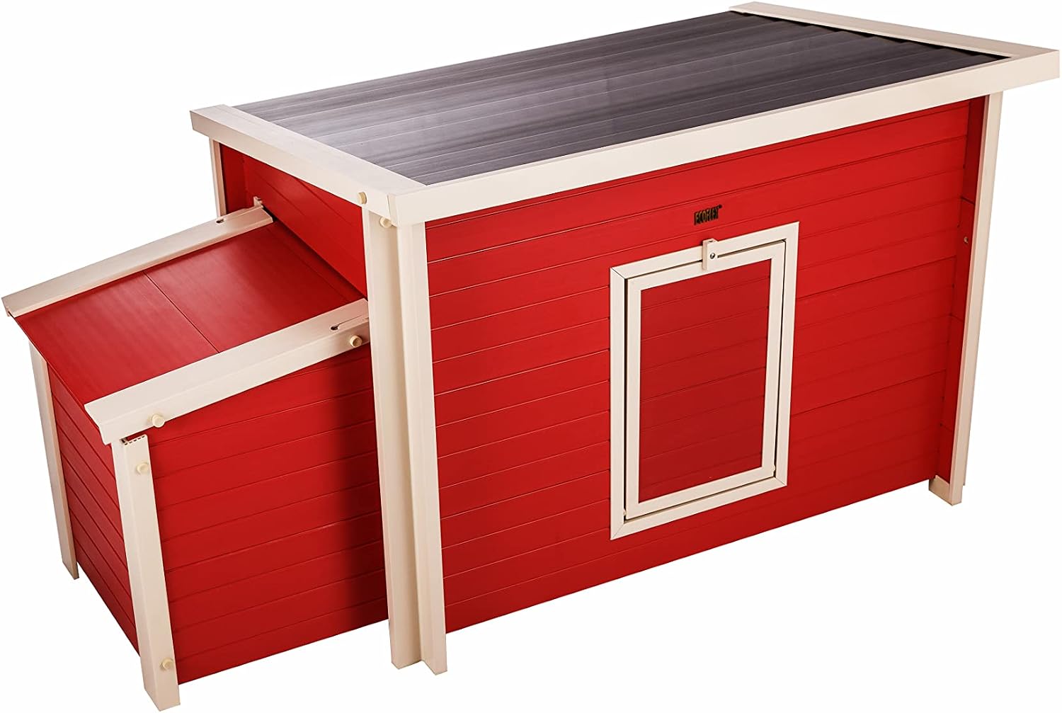 New Age Pet ECOFLEX Fontana Chicken Coop, Urban Barn for 2 to 3 Chickens, Easy Assembly, Eco Friendly & Durable, Tan