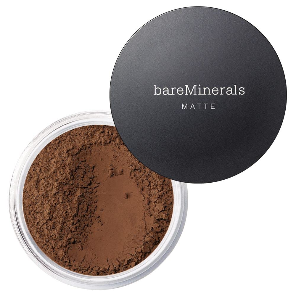 bareMinerals Original Matte Loose Powder Foundation SPF 15, Clean Mineral Powder Face Makeup, Sheer-to-Full Coverage, Reduces Shine, Dermatologist-Tested, Skin-improving Makeup For Sensitive Skin