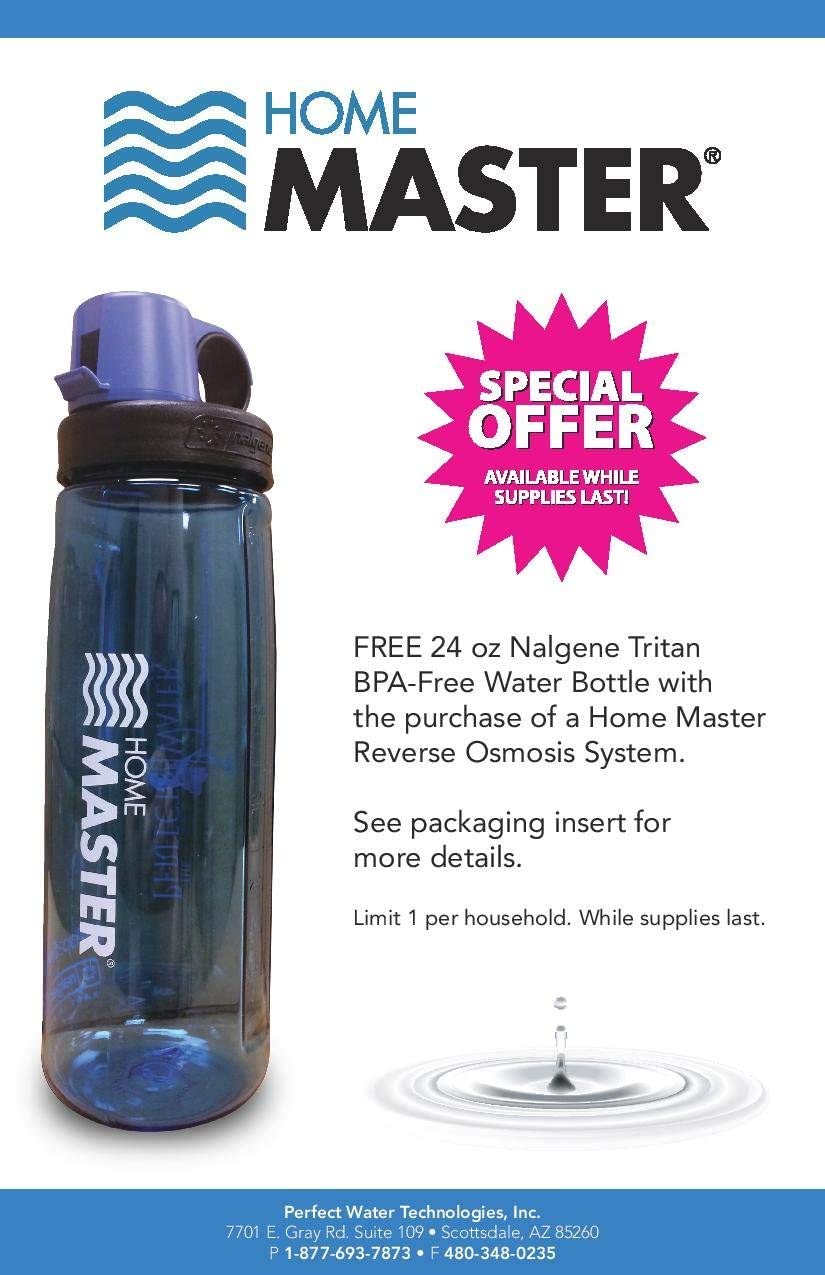 Home Master TMAFC-ERP Artesian Full Contact Reverse Osmosis System, 7-Stages, Patented 2-Pass Alkaline Remineralization, Fast 4.5s Fill Rate, 1:1 Waste Ratio, 8.5” Catalytic Carbon, 5-Yr Limited Parts