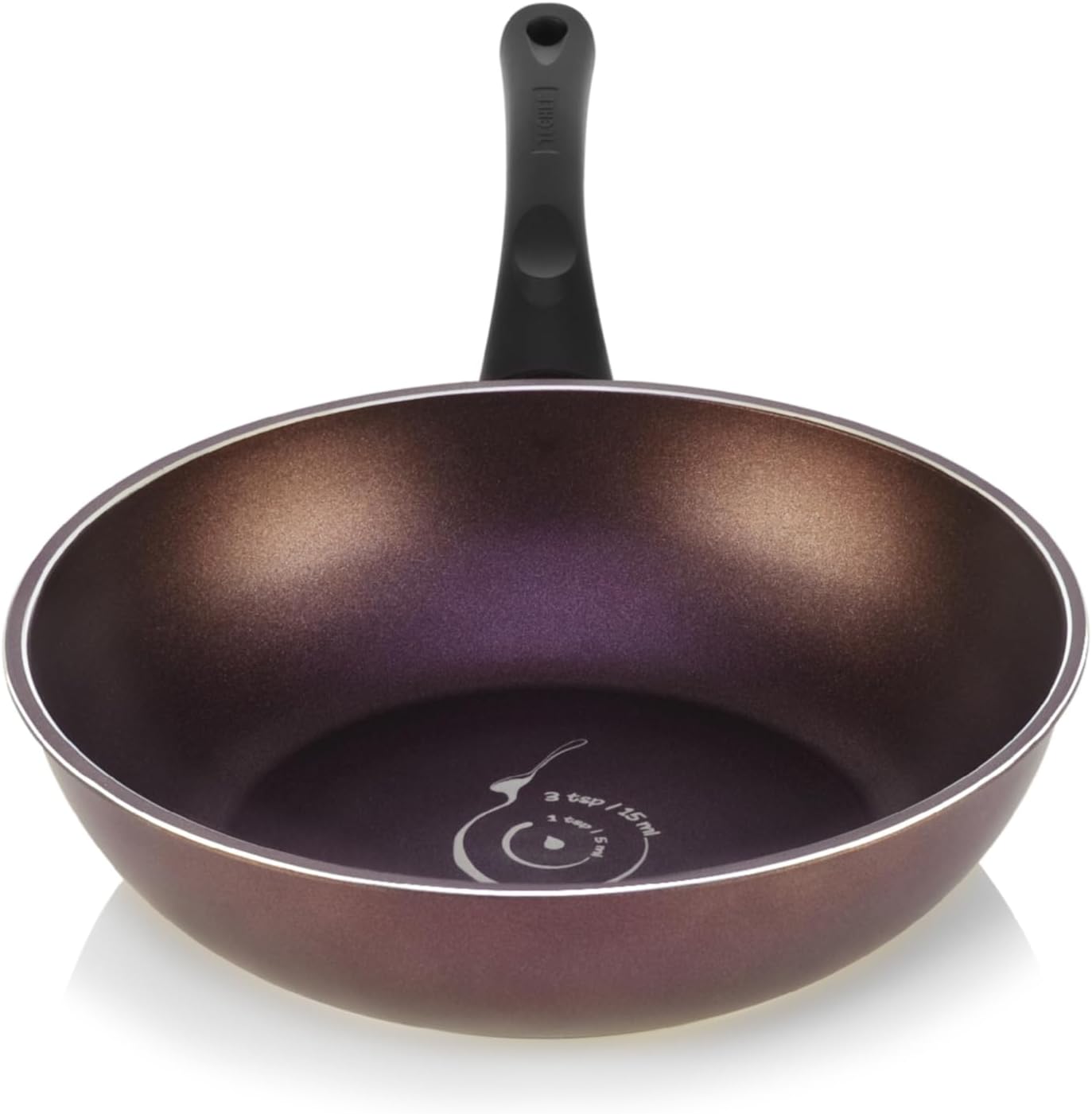 TECHEF - Art Pan 12" Wok/Stir-Fry Pan, Coated 5 times with Teflon Select Non-Stick Coating (PFOA Free) - Made in Korea (with Lid)
