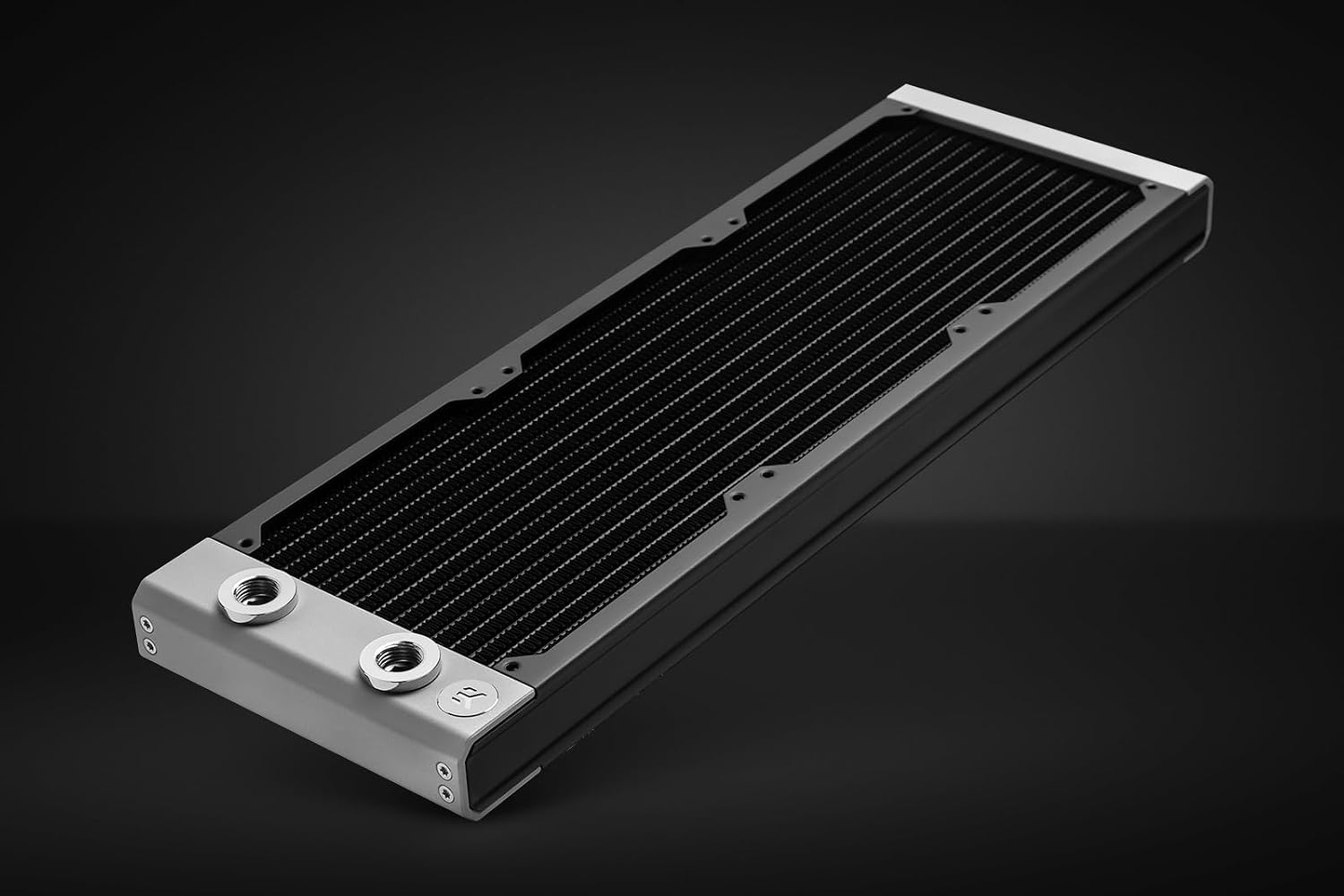 EKWB EK-Quantum Surface S360, Black, 360mm PC Radiator, 30mm Thick, 3 x 120mm Fan Mounts, 2X G1/4" Ports for Custom PC Water Cooling