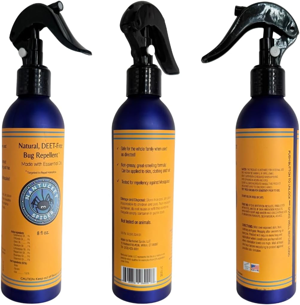 Original Bug Repellent for People - 8 oz | Repels Mosquitos, Biting Flies, & No-See-Ums | Deet-Free Essential Oil Insect Repellent
