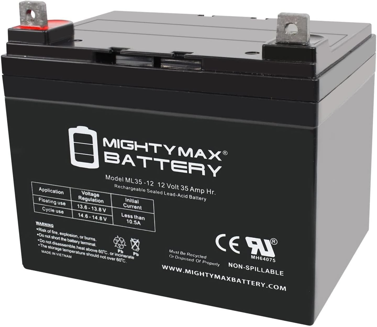 Mighty Max Battery 12V 35AH SLA Battery for John Deere Tractor Riding Mower