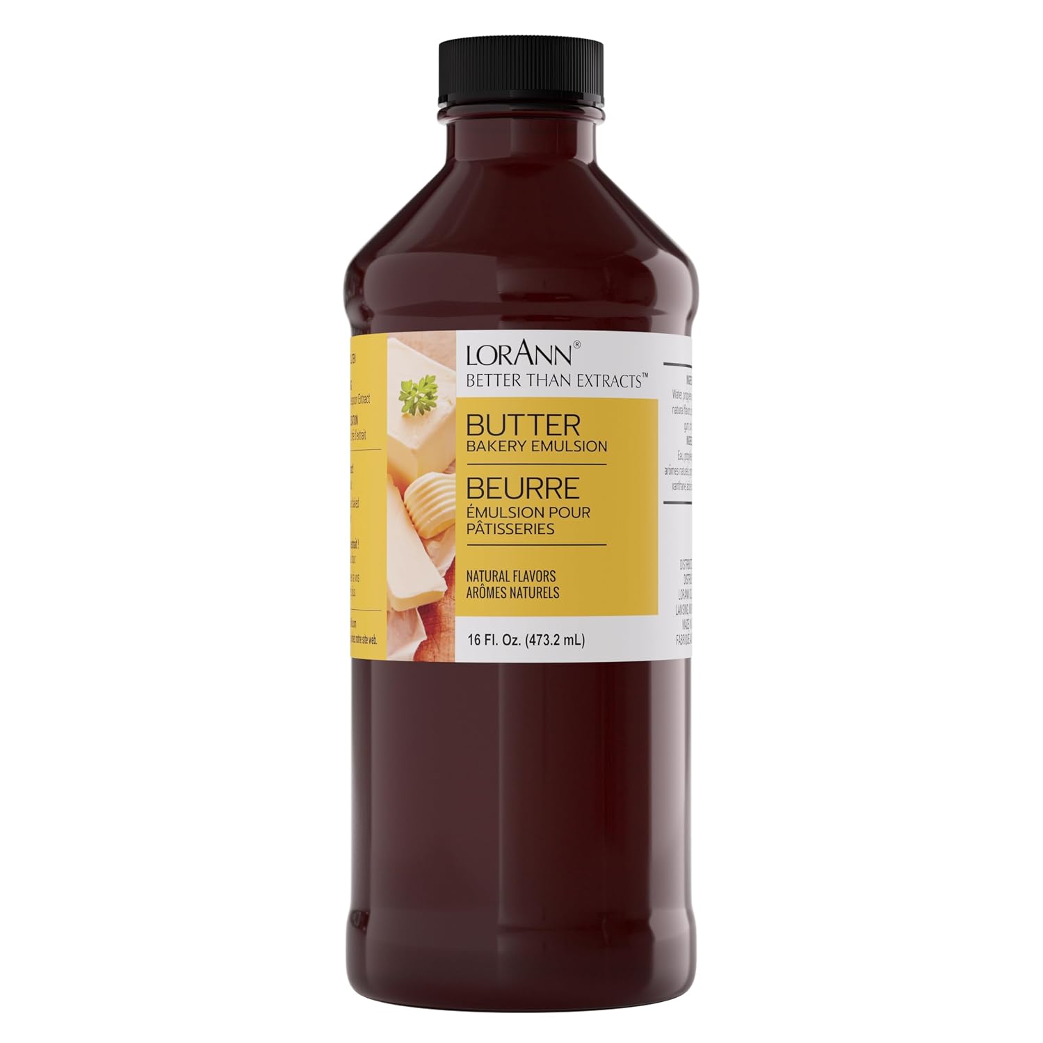 LorAnn Oils Peppermint Bakery Emulsion: True Essence, Ideal for Boosting Fruit Tones in Cakes, Cookies & Desserts, Gluten-Free, Keto-Friendly, Extract Substitute Essential for Your Kitchen, 16 Oz