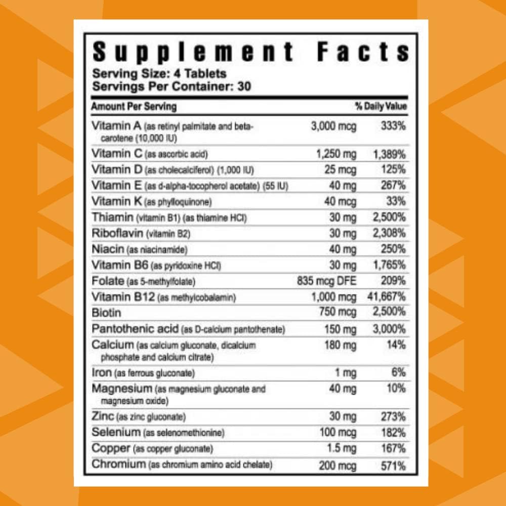 Youngevity Beyond Tangy Tangerine 2.0 Multivitamin Mineral Tablets, 2-Pack | 240 tablets, 60 servings, prebiotics, probiotics, amino acids, enzymes, sugar-free, gluten-free, 160,000 ORAC, travel-ready