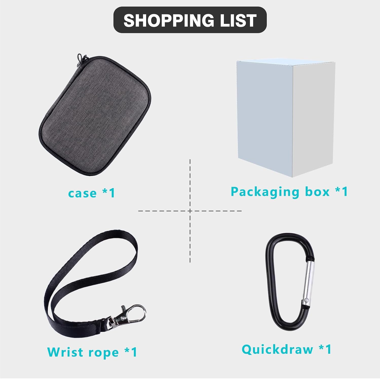 Hard Carrying Case For HOTO mini/FanttikX9 Nano/ X8 Nano