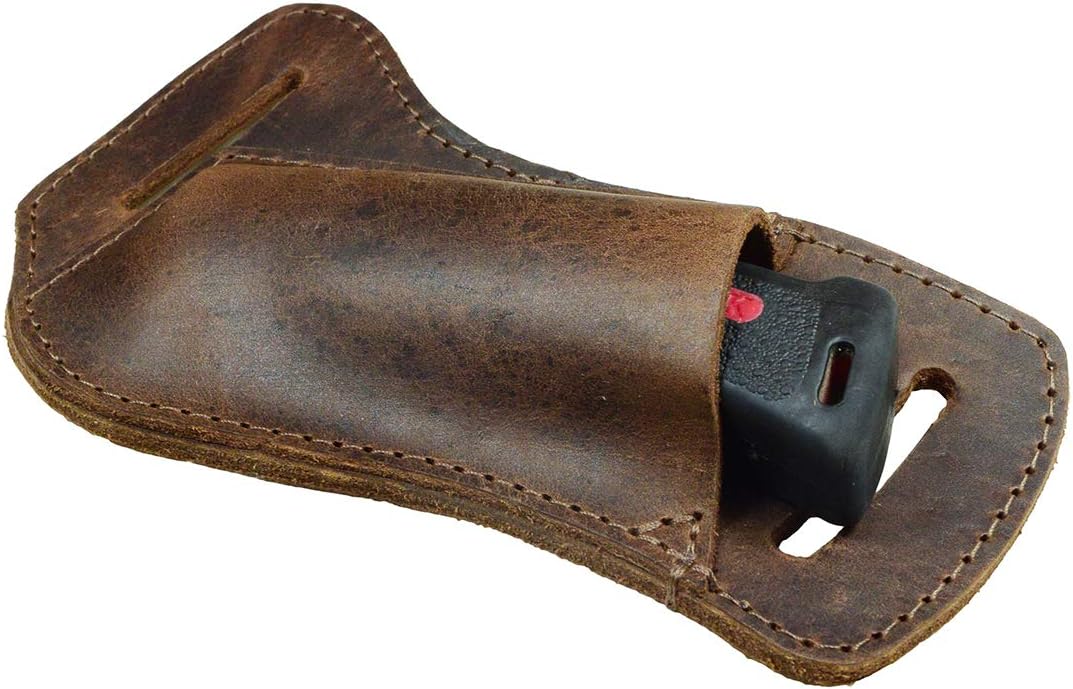 Hide & Drink, Horizontal Holster Compatible with Swiss Champ Victorinox Army Knife, Tool Case for Belt, Full Grain Leather, Handmade, Bourbon Brown