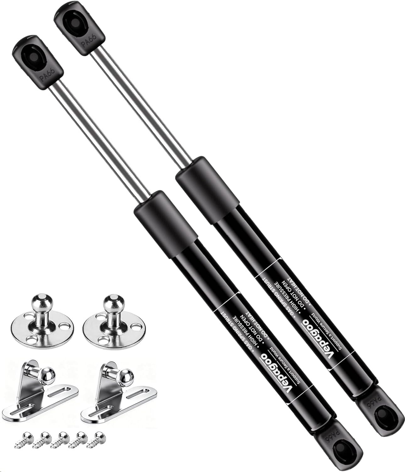 Vepagoo ML99-45 10 inch 45 lb Gas Struts for Truck Tool Box Lid, 2Pcs