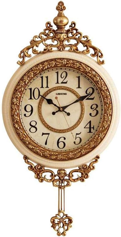 SHISEDECO 29.5" Large Vintage Antique Grandfather Pendulum Wall Clock, Blue
