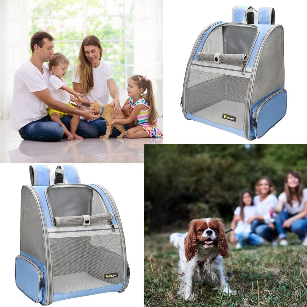 Texsens Innovative Traveler Bubble Backpack Pet Carriers for Cats and Dogs